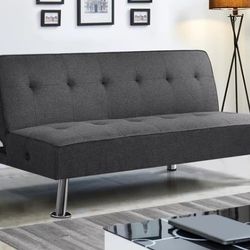 Convertible Futon Sofa Bed w/ USB Ports Retail
