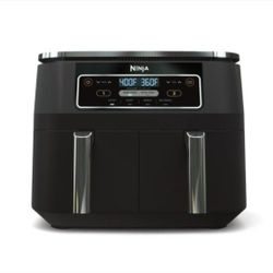 NINJA Foodi 4-in-1 8-Quart 2-Basket Air Fryer with DualZone Technology (Color: Black - Model: DZ100)
