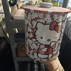 Hello Kitty Old Antique Tin Can Asking $25