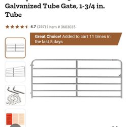Tube Gate Still New But Used