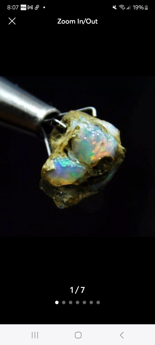 Opal Natural 3.50 Ct Ethiopian Fire Opal Rough Raw Loose Crystal 11.2x8mm ♧☆