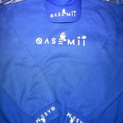 Qasemii Blue Star Long Sleeve Sweater