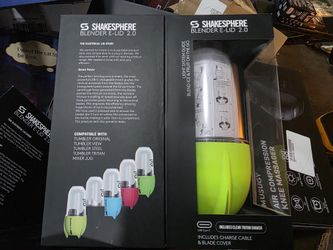 ShakeSphere Blender E-Lid 2.0 with Clear Tritan Shaker.