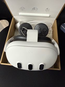 Meta Quest 3 VR Headset 512GB with 2 Hand Controllers, Power Cord, Box