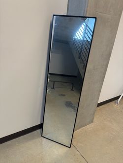 Belle Maison 18" × 64" Black Easel Mirror