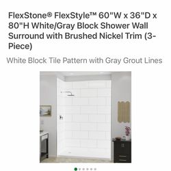 Flexstone shower surround