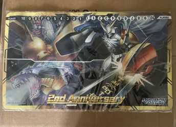Digimon Card Game 2nd Anniversary Omnimon Omegamon Official TCG Playmat