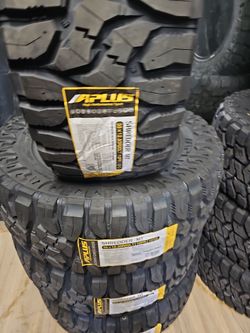 New set of tires aplus mud terrain 35 1250 20 lt