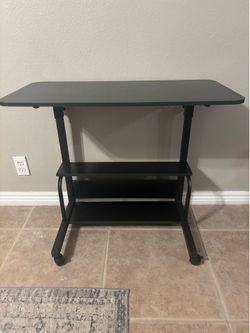 New! Manual mobile standing desk with locking wheels, 16”!!