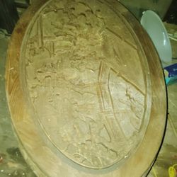 Hand Carved Oriental Table Rare