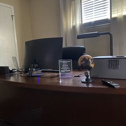 Entire Office Setup ( Desk Top, Laptop, Desk,chair, Printer, Curve Monitor)