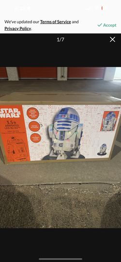 3.5 Ft Animated R2-D2 R2D2 Christmas Animatronic Decoration