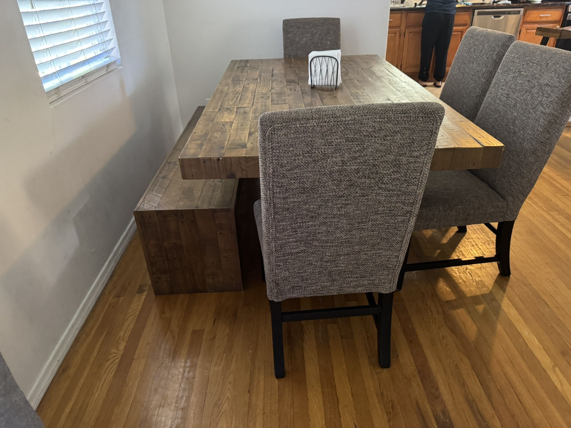 Dinning Room And 4 Chairs And Sitting Stool