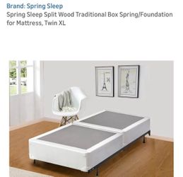 New! Split Twin XL box spring