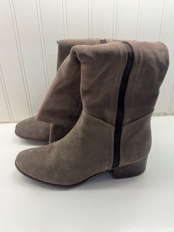 Taupe Suede Ankle Boots