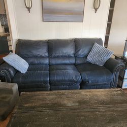 Two piece sofa couch and love seat