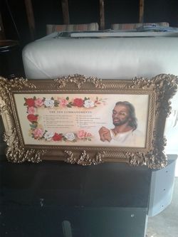 Ten Commandment Picture 3ftx2ft