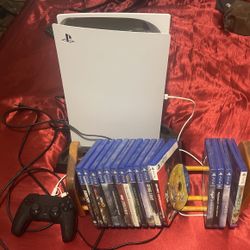 Ps5 Disc W/ 10 Games