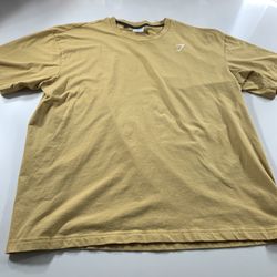 Gymshark Men’s T-Shirt Size X-Large Mustard Yellow
