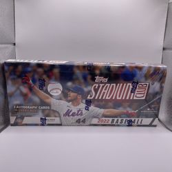 2022 Topps Stadium Club Factory Sealed Hobby Box 2 Autographs