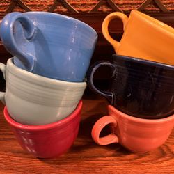 Vintage Fiestaware Tea Cups