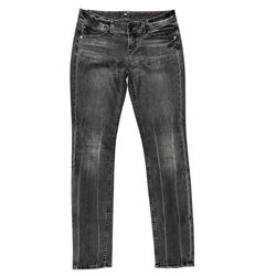 Express Low Rise Black Grey Charcoal Skinny Jeans Purple Stitching