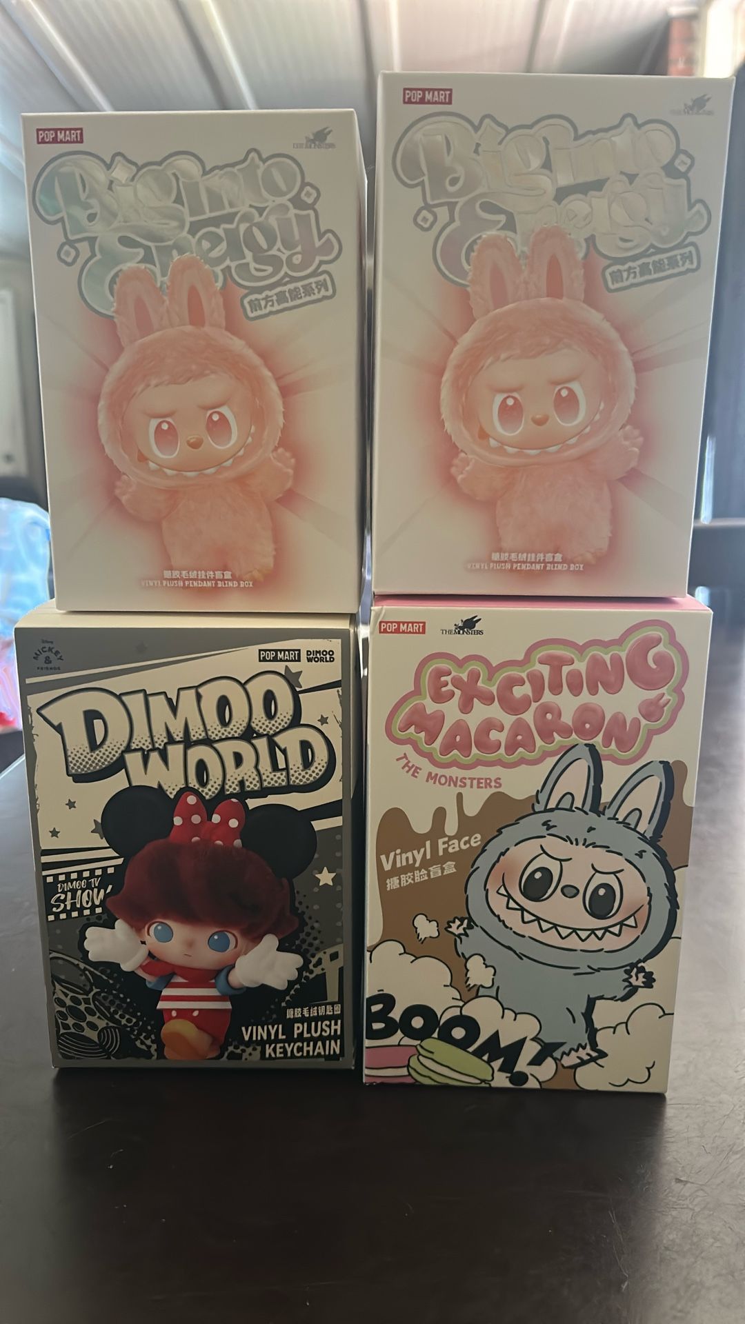 PopMart Labubu Big Into Energy, Exciting Macaron & Dimoo World