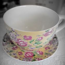 Whimsical,  Oversized Teacup - Planter #630 Of 744