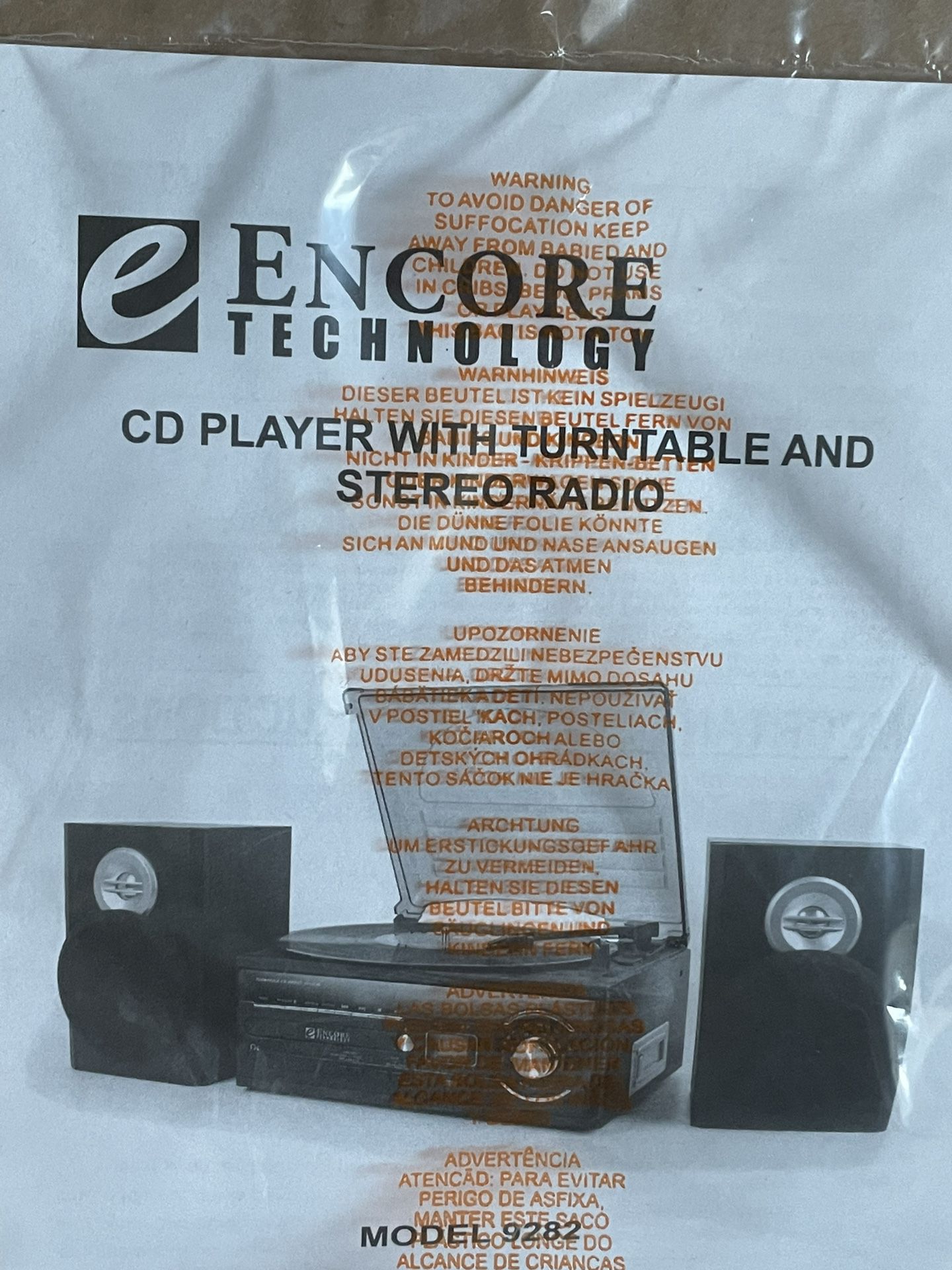 Encore Technology Home Stereo System 