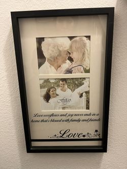 Fetco Love Overflows & Joy Never Ends Nicole Love Double 7X5 Mat Frame