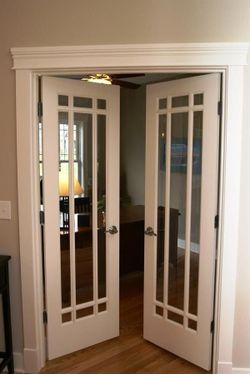 French Door Set with Glass Panels