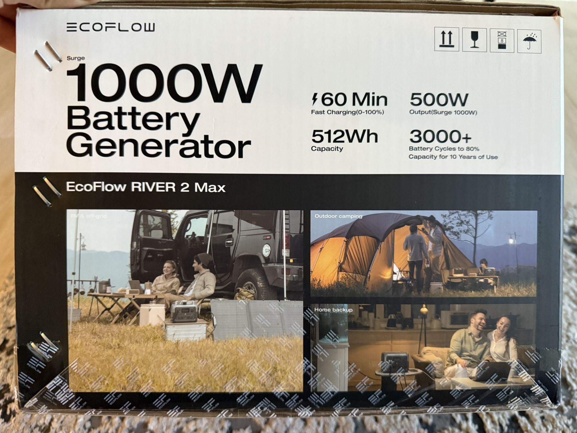 EcoFlow RIVER 2 Max 1000W Battery Generator