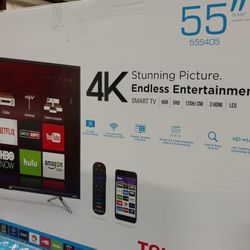 55’ Inch TCL  4k Smart Roku 📺 Tv…$250.00!!
