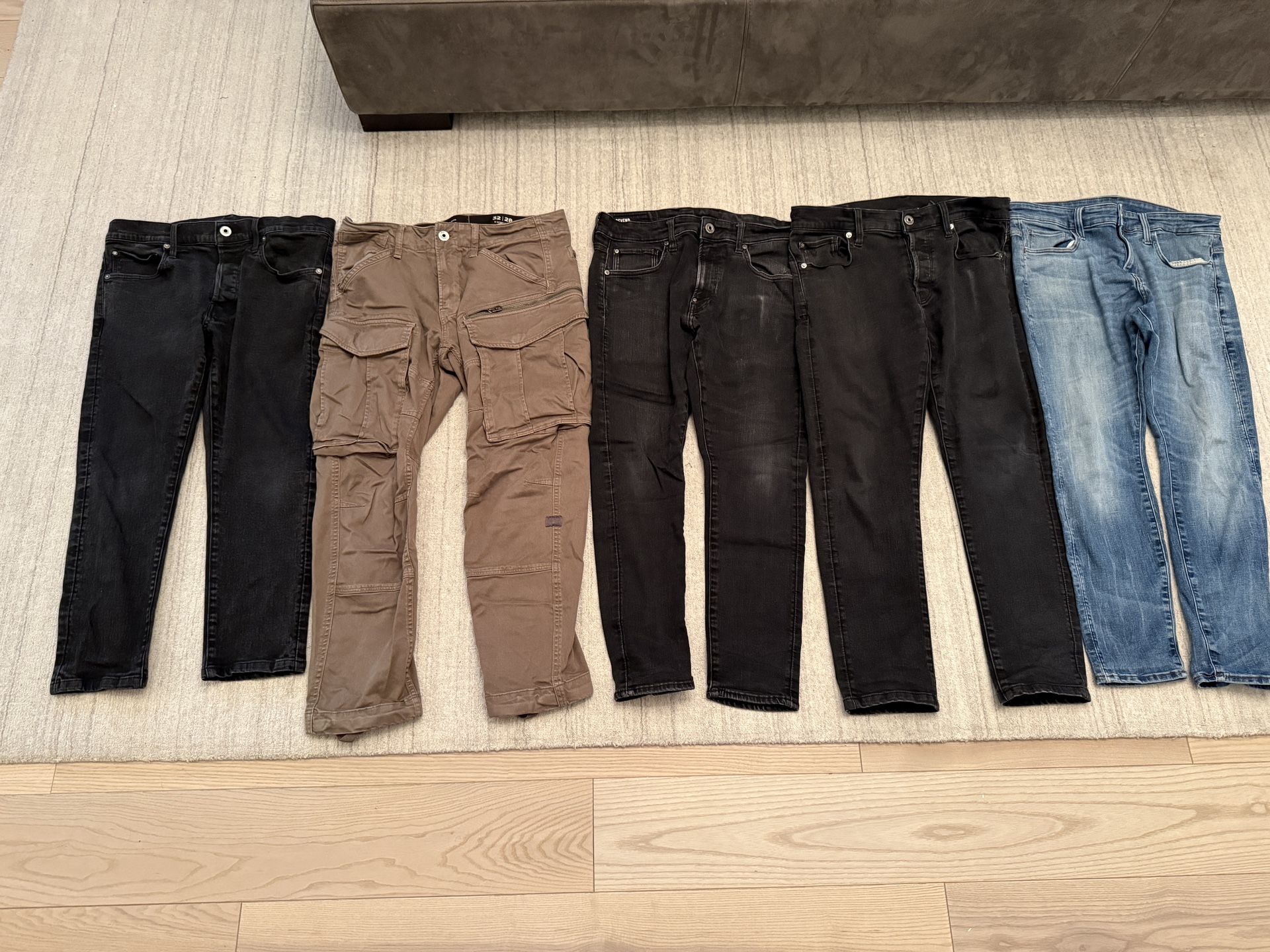 9 Pairs of G-STAR Jeans/Pants - 32/30