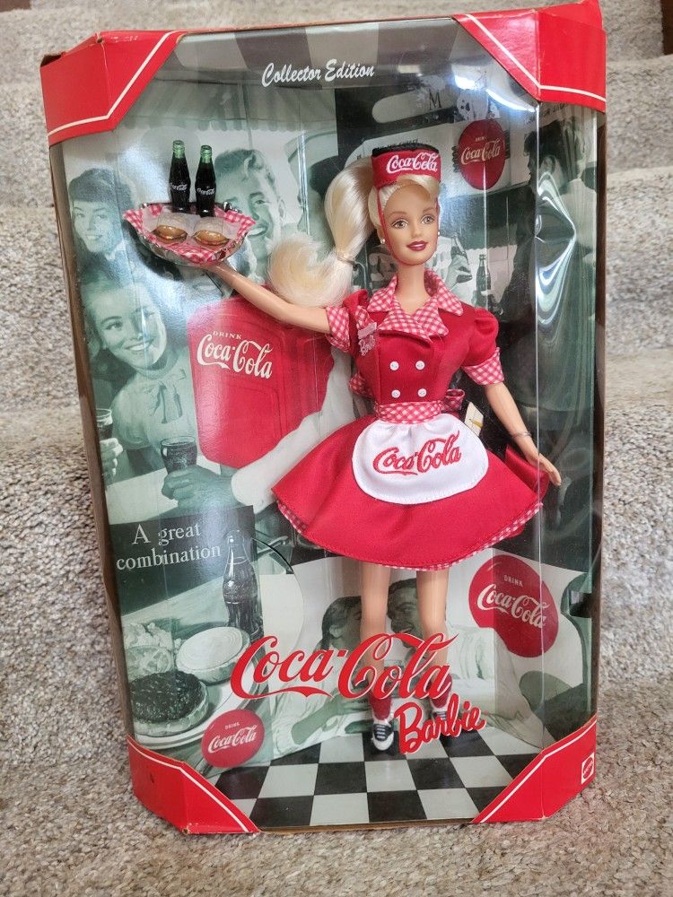 Vintage 1998 Coca Cola 50’s Diner Barbie Doll