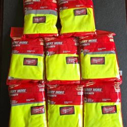 8 PACK !! Milwaukee 48-73-5024 Class 2 High Visibility Safety Vest  4XL/5XL