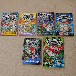 Captain Underpants Books - 6 Books