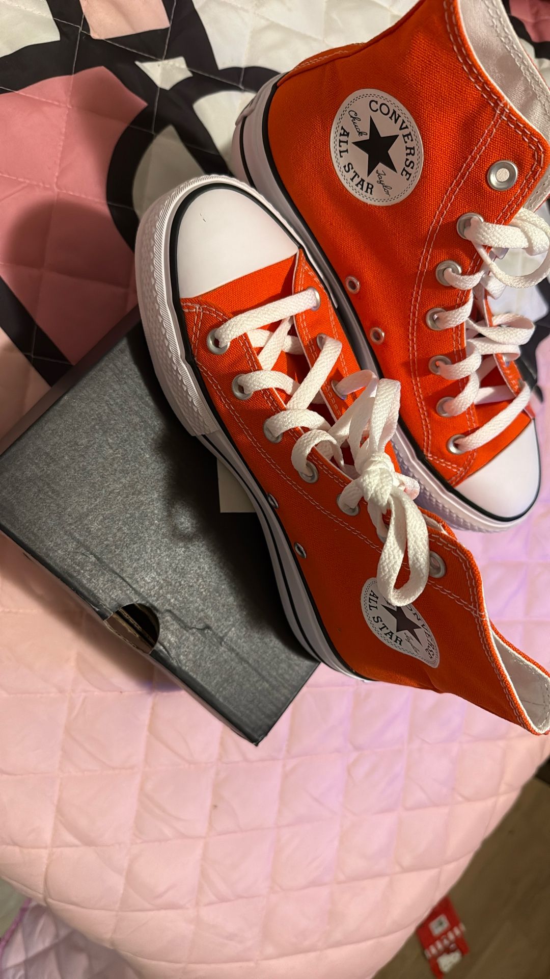 Orange Converse