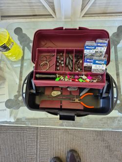 Fishing tackle box.