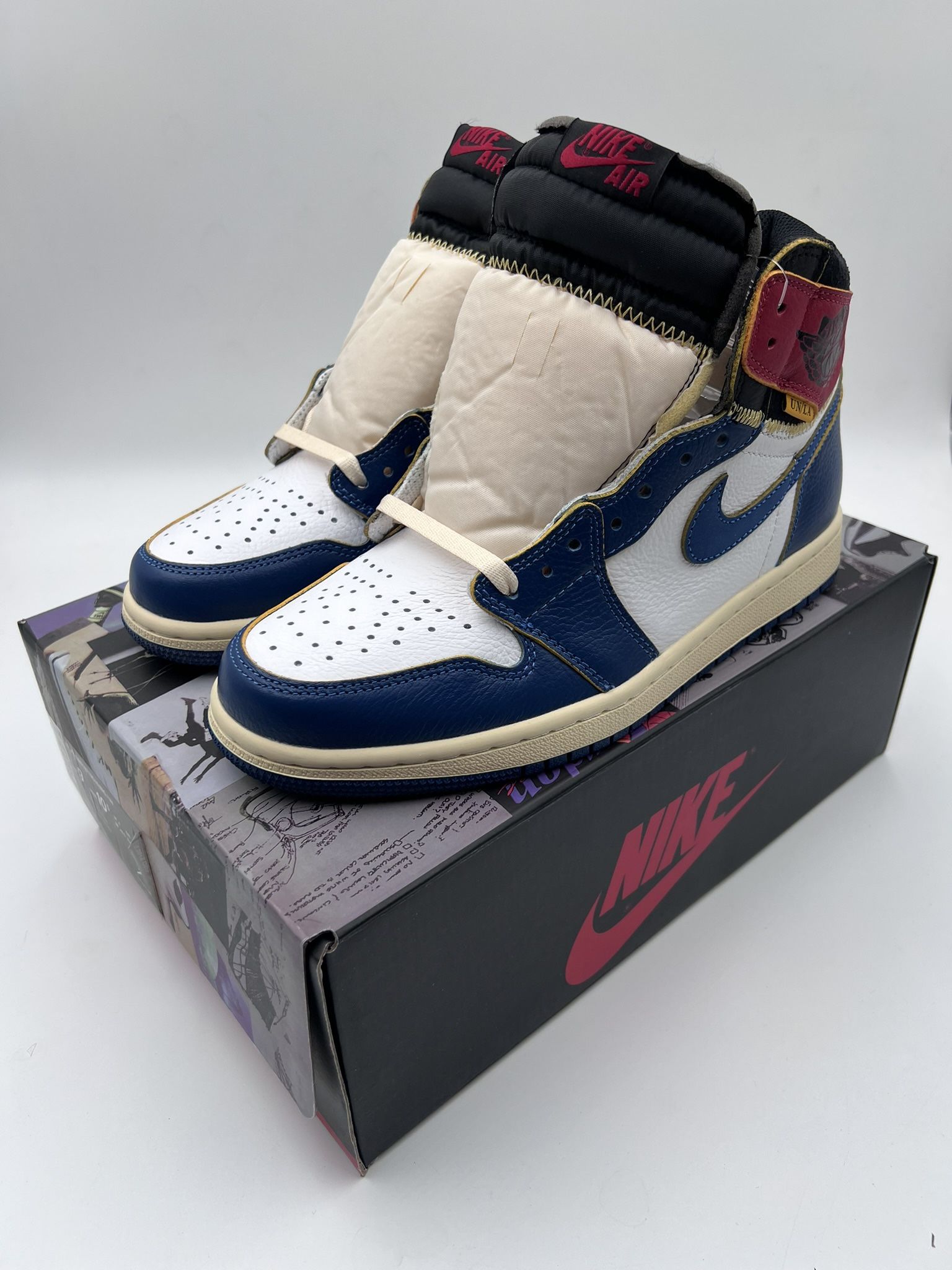 Storm Blue Union Jordan 1 High Top