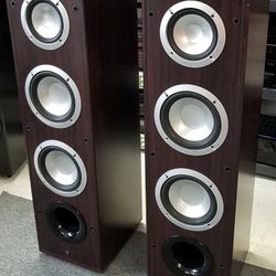 Yamaha RX-V363 AV Receiver with a pair of Welton S48T floor-standing speakers and Welton stand