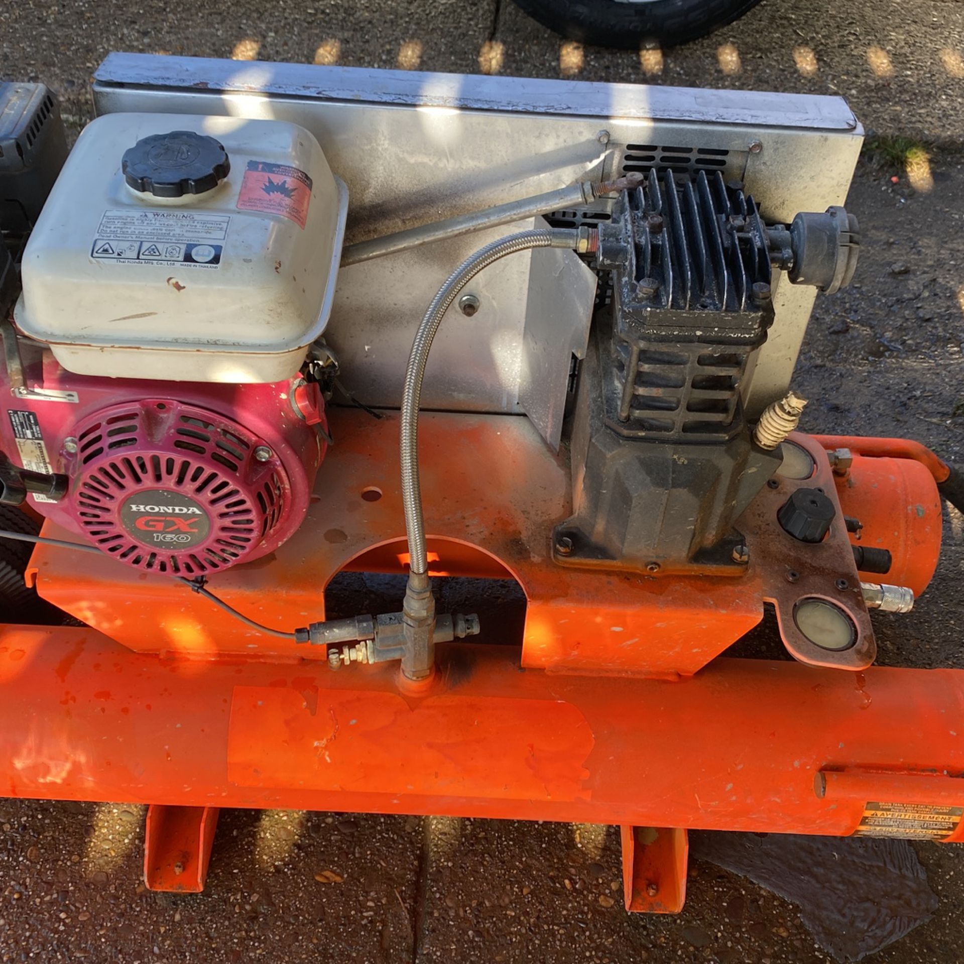 Gasoline Air Compressor Ridgid With Two Tank Honda Engine In Working Condition $325 Obo