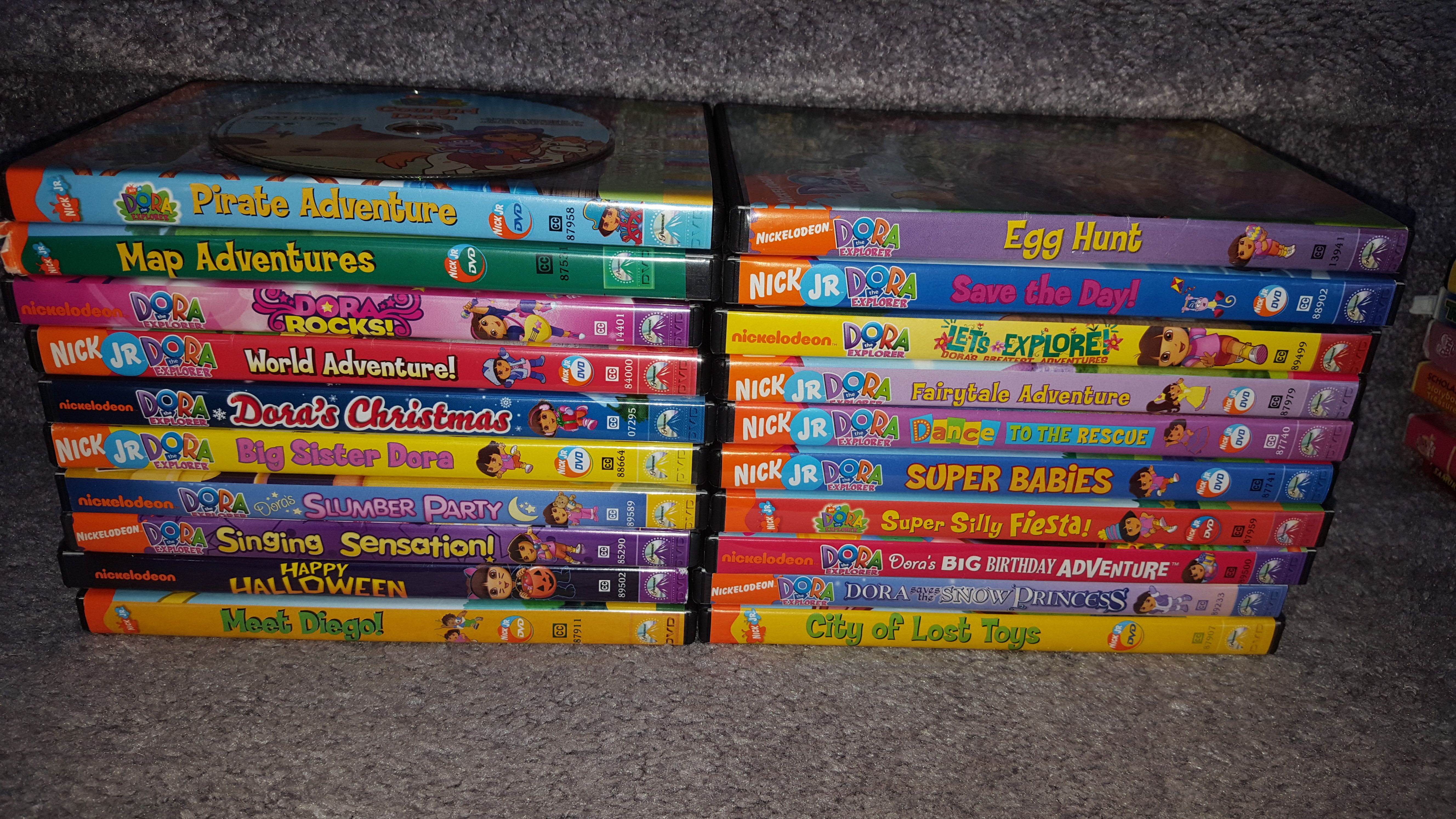 Dora dvds. 2.00 each