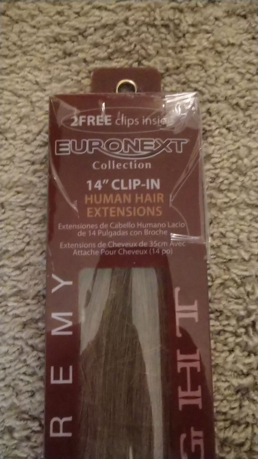 Euronext Collection 14" Clip in human hair extensions