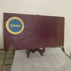 Vintaged 1953 Scrabble W/ Original Ad Sheet