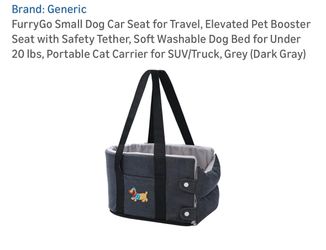 Small dog car seat