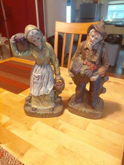 Vintage old man and woman