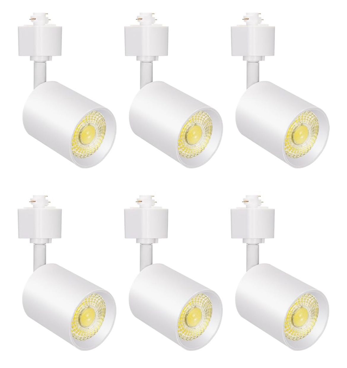 10W Dimmable LED Track Lighting Heads H Type Track Light Replacement Fixtures Bright 3000K Warm White Ceiling Spotlight for Accent Task Art, Flicker F