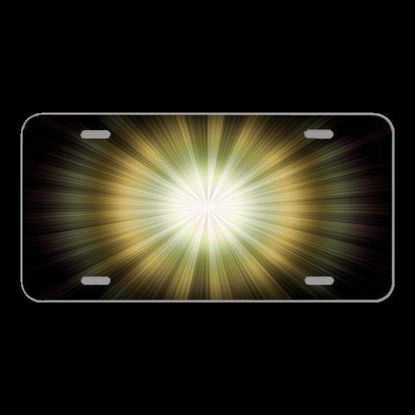 License Plate Novelty Car Front Abstract Background Design Flash