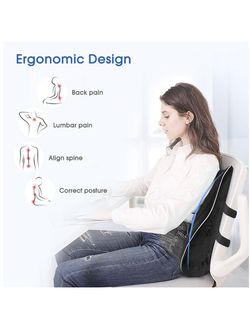 NEW Lumbar Support Pillow, Feagar Large Office Chair Back Cushion Memory  Foam Orthopedic Backrest for Car Seat Office Chair Wheelchair, Ergonomic  Back for Sale in Pembroke Pines, FL - OfferUp